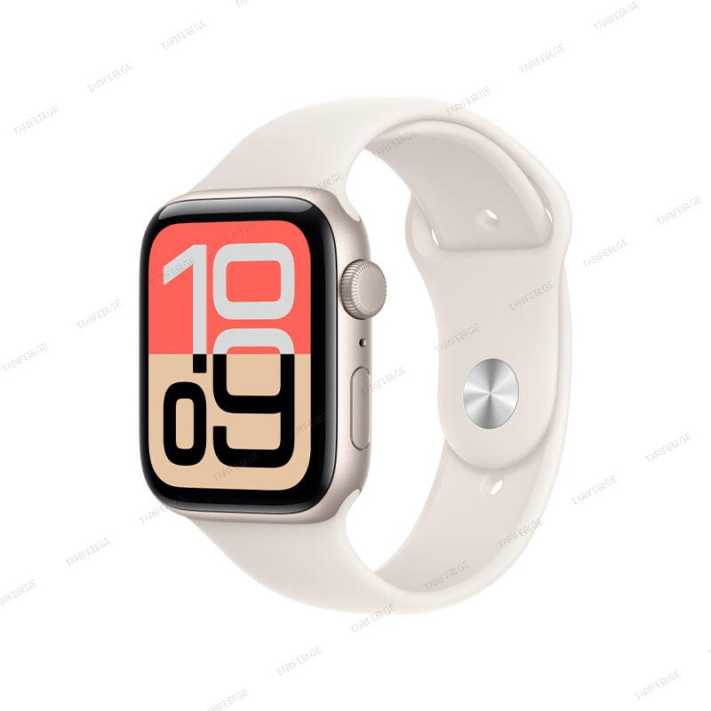 Apple Watch SE 3 GPS 44mm Starlight Aluminium Case With Starlight Sport Band MEHG4 S/M