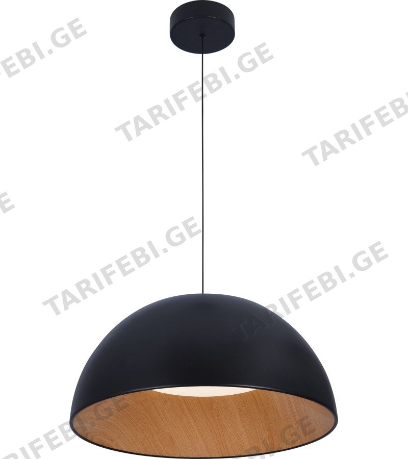 ჭაღი GZGS-BM8038-1-P-BK შავი 24W*2 ზომა.Ø500