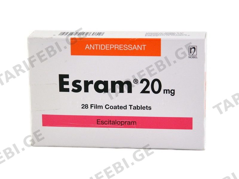 ესრამი 20 მგ 28 ტაბლეტი
