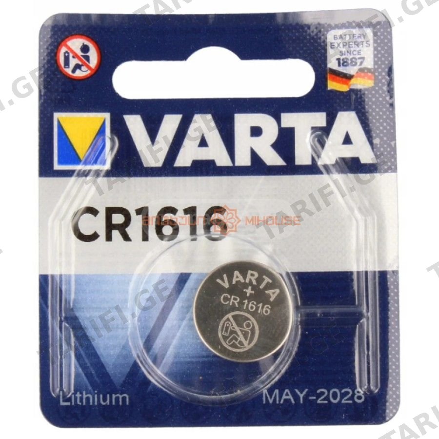 ელემენტი CR1616 BL 1 VARTA