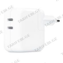 Apple 35W Dual USB-C ადაპტერი