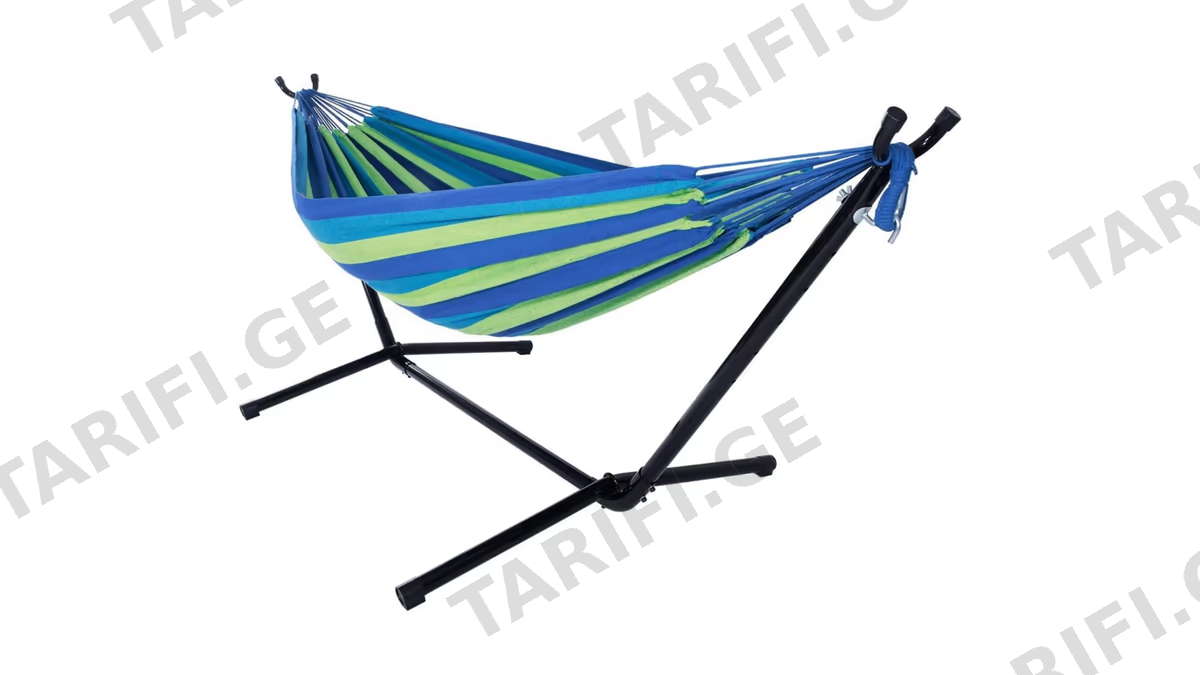ჰამაკი+სადგამი OEM SC-605 BLUE, 200Kg, Outdoor, Hammock