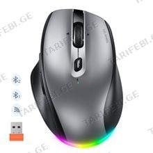 მაუსი MeeTion BTM007 2.4G+Bluetooth Office Mouse Gray
