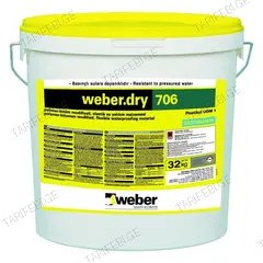 ჰიდროიზოლაცია ბიტუმის Weber.dry 706 32 კგ