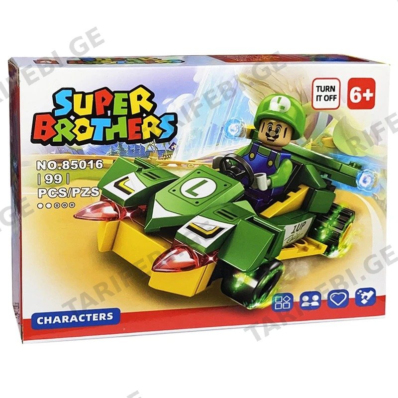 სათამაშო კონსტრუქტორი SUPER MARIO GOLDEN CHILD GH-85016-L, 99 ნაწილი
