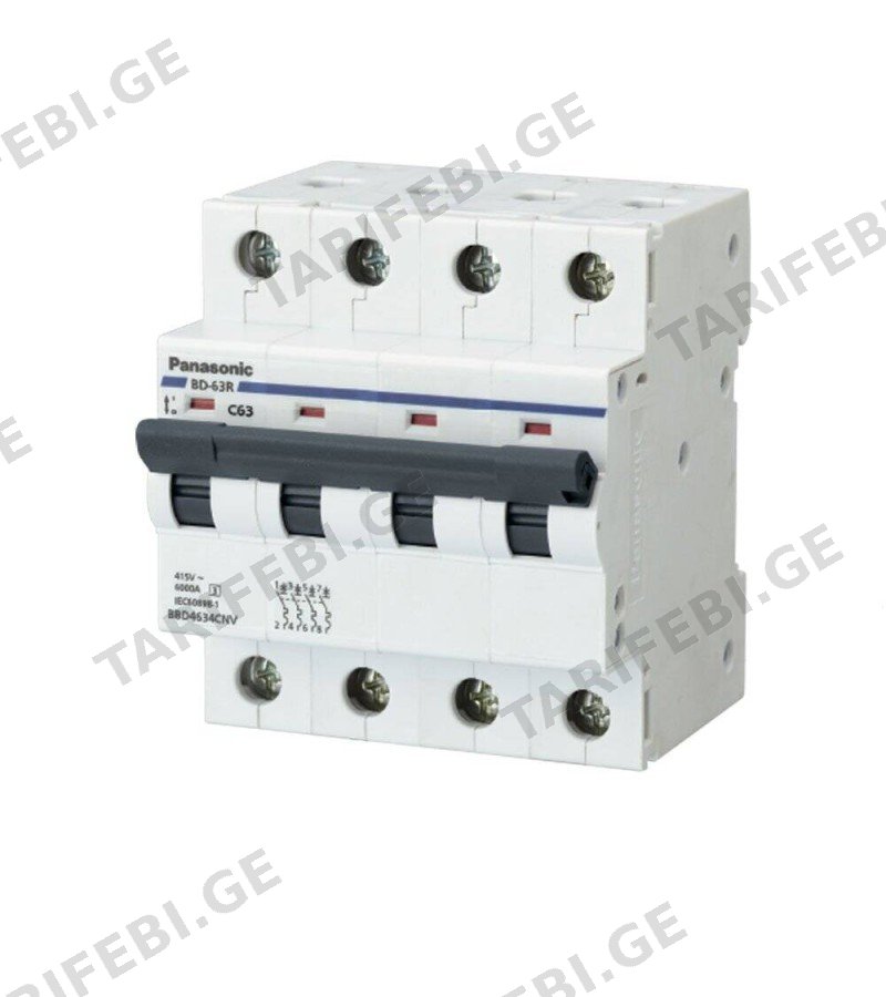 ელექტრო დამცველი 4*50 mA C/AC 6KA BBDE45033CNTJ Panasonic