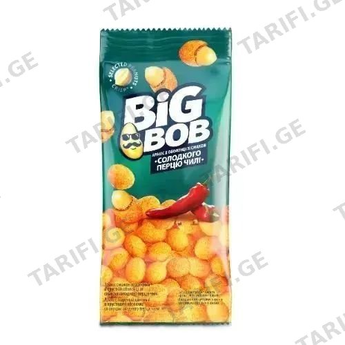 არაქისი "BIG BOB" წიწაკა ჩილის არომატით 60 გრ