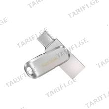 SanDisk Ultra Dual Drive Luxe 128GB SDDDC4-128G-G46 Silver ფლეშ მეხსიერება