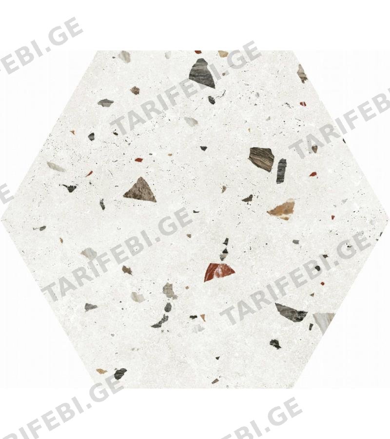 კერამ. ფილა HEX. SONAR WHITE 48.5X56 CODICER