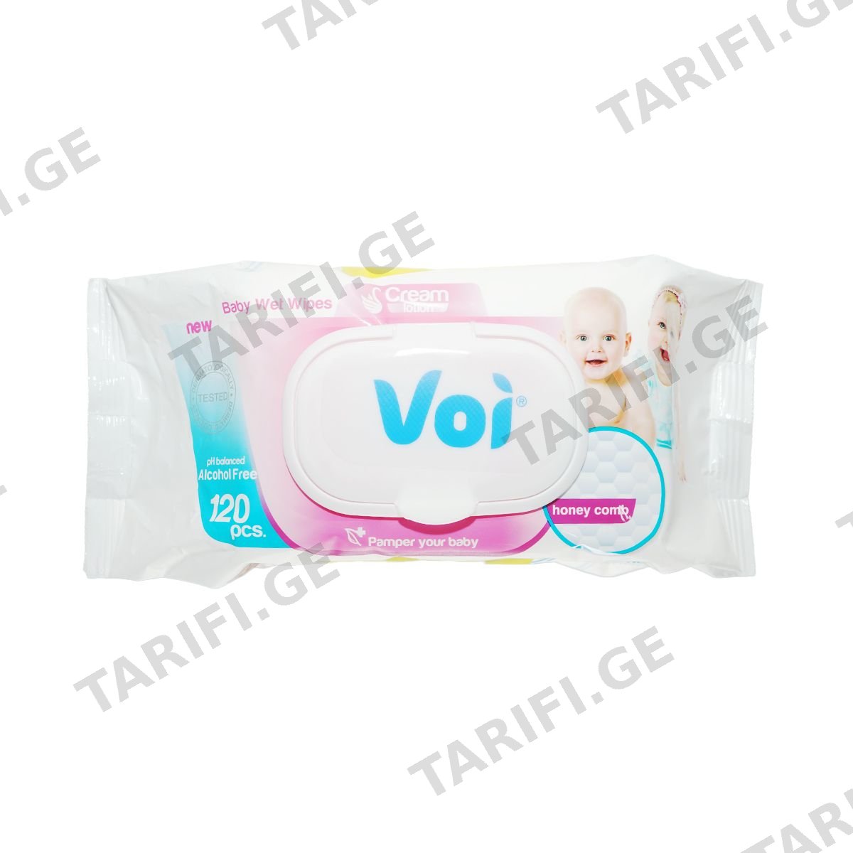 სველი ხელსაწმენდი Cream 1+1 ცალი 5761 ვოი - Voi