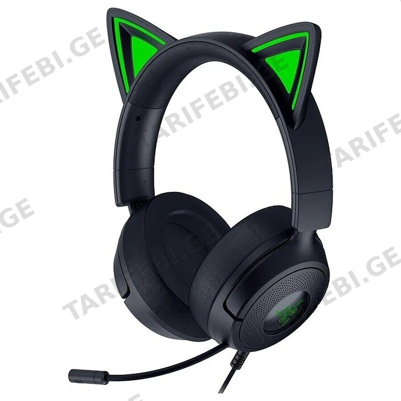 გეიმინგ ყურსასმენი RAZER KRAKEN KITTY V3 X RZ04-05350200-R3M1 სადენიანი შავი
