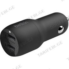 ავტომობილის USB დამტენი BELKIN CCB001BTBK (24W)
