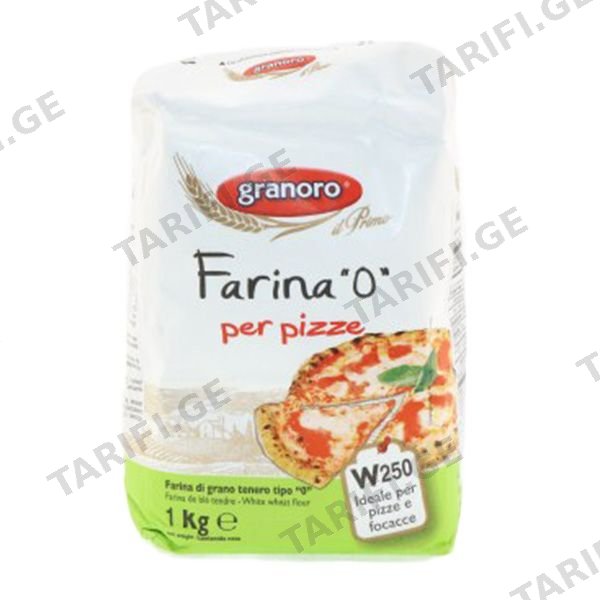 ფქვილი უმაღლესი ხარისხის პიცის 1000გრ გრანორო