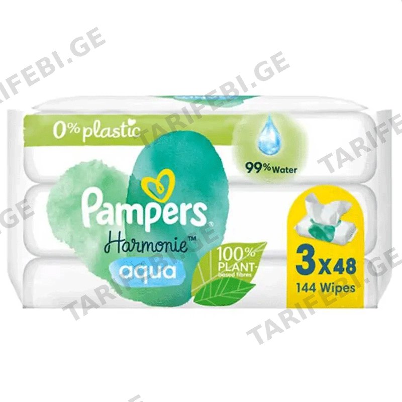 48 ცალიანი სველი საწმენდი PAMPERS 6X3X48