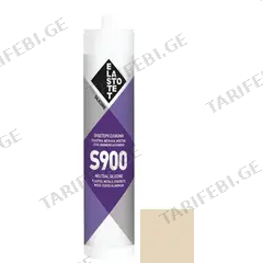 სილიკონი Elastotet S-900 RAL 1015 ჩალისფერი 280 მლ