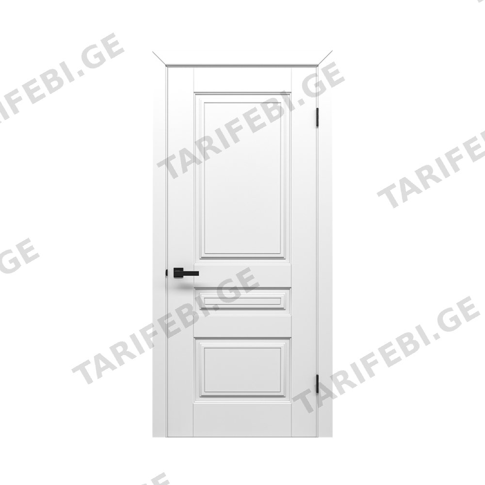 შეღებილი მდფ კარი trio (White, 800x2150, LR) კომპლექტი