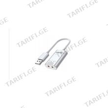 UNITEK Y-247A USB SOUND CARD / Audio adapter to 3.5mm ხმის გადამყვანი