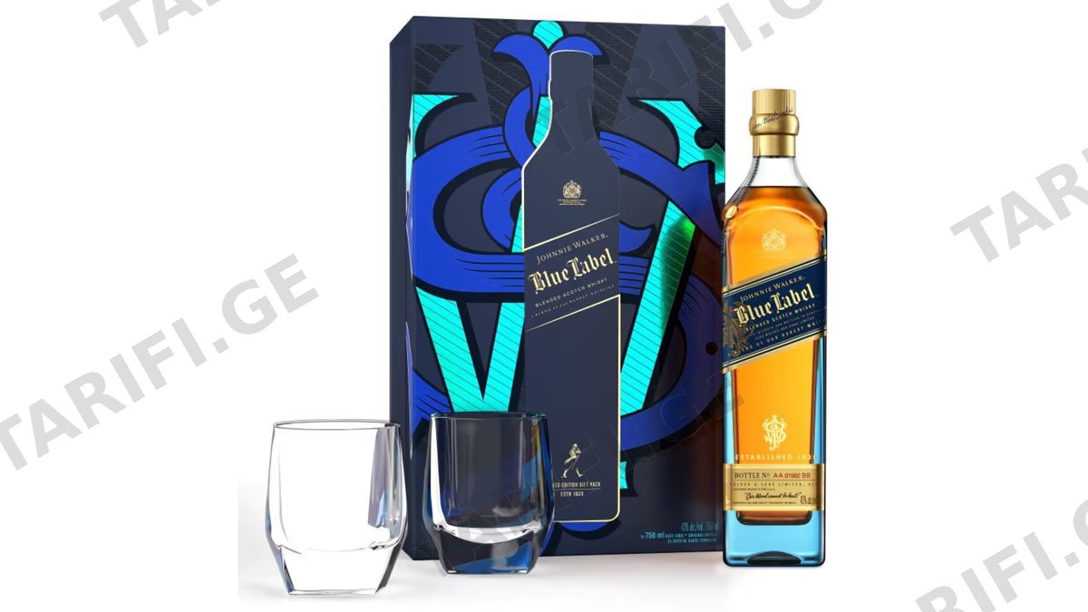 შოტლანდიური ვისკი Johnnie Walker Blue Label - 0.75L