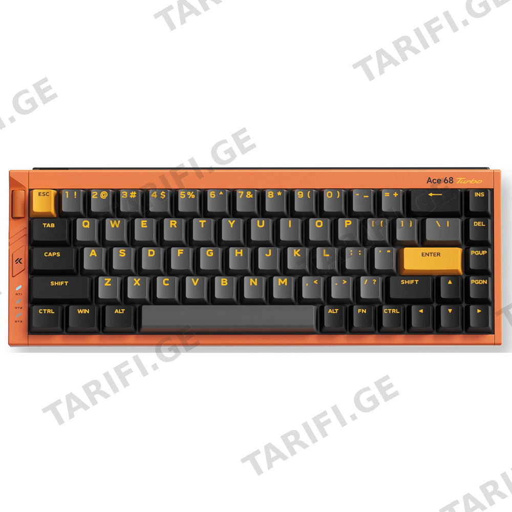 კლავიატურა MCHOSE Ace 68 Hall Effect, Mount Tai Magnetic, 16K, USB-A, RGB, Galaxy Orange
