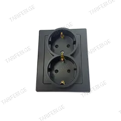 როზეტი Timex IP20 Jowisz 2 დამიწებით შავი