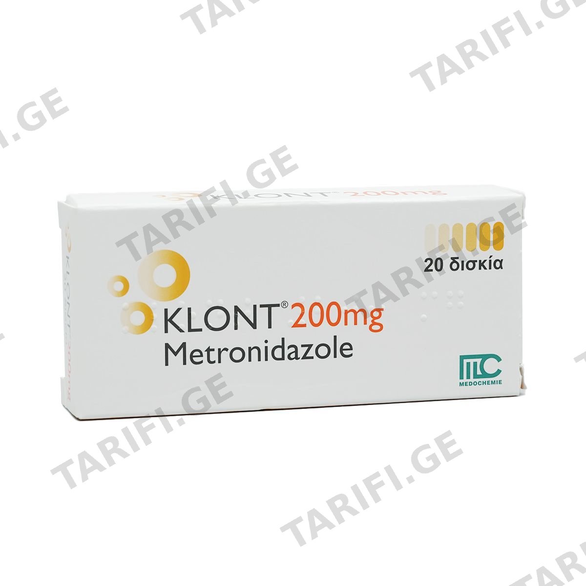 Klont - კლონტი 200მგ 20 ტაბლეტი