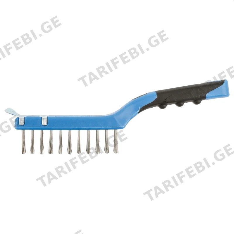უჟანგავი ფოლადის ჯაგრისი საფხეკით HOGERT HT3B639 4X11