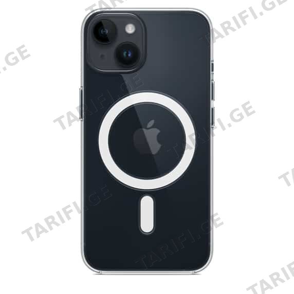 სილიკონის ქეისი Transparent Case with Magsafe iPhone 14 Plus