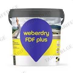 ჰიდროსაიზოლაციო კაუჩუკის ხსნარი Weber.dry fdf plus 20 კგ