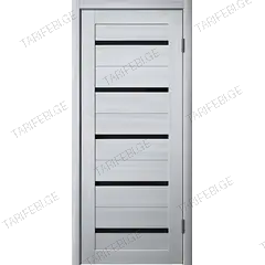 კარის ბლოკი Fly Doors PVC LA STELLA 206 იფანი ნაცრისფერი 36x700x2150 მმ შუშა შავი