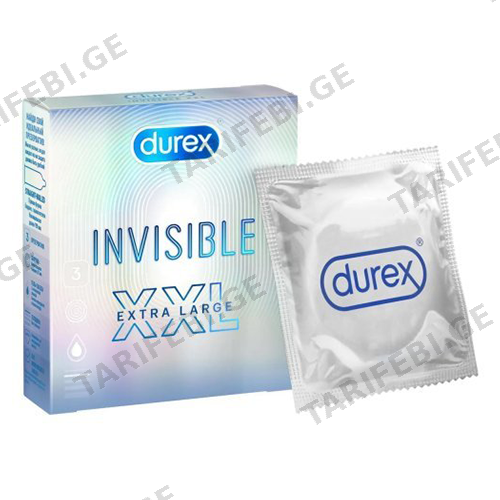 დურექსი - პრეზერვატივი "invisible XXL" #3