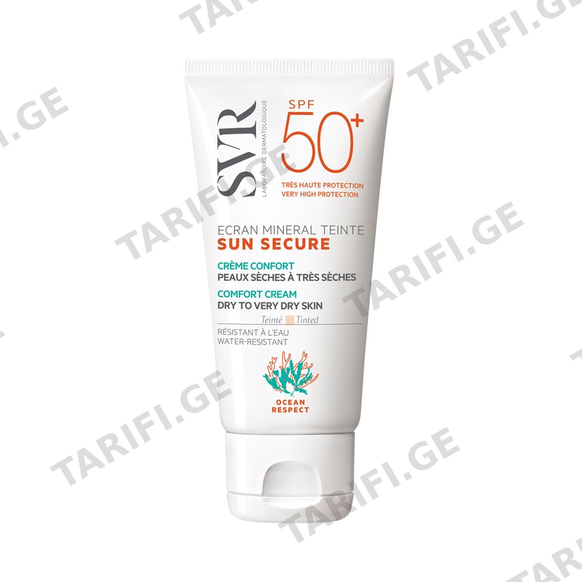 SVR - ესვიერი SUN შეფერილი კრემი მშრალი კანისთვის SPF50+ 0197