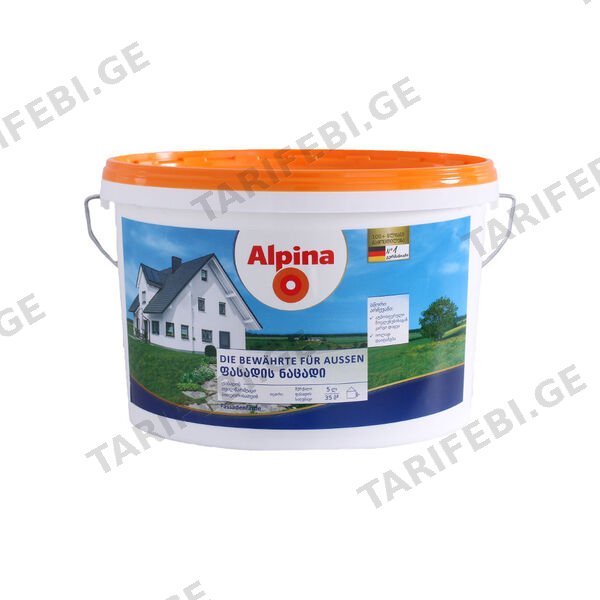 5 ლ ინტერიერის სილიკონის საღებავი ALPINA ბ1
