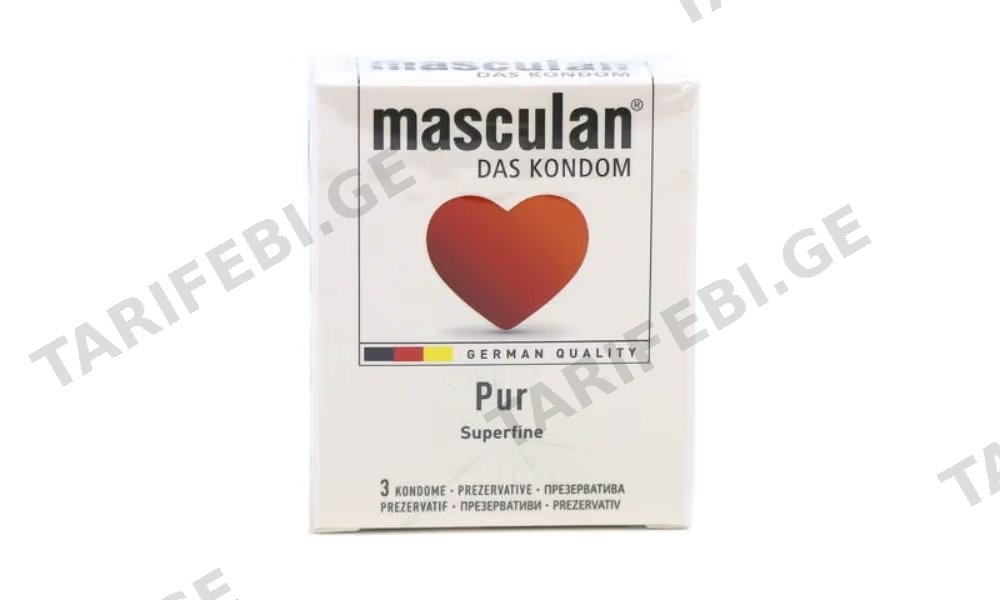 MASCULAN პრეზერვატივ ჩვეულებრივ X3