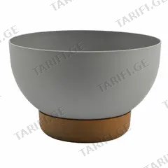საყვავილე ქოთანი სადგამით FORM PLASTIC Bowl Satina Eco 30 პლატინა