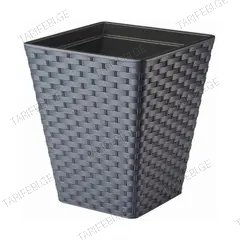 პლასტმასის ქოთანი ყვავილებისთვის FORM PLASTIC Rattana square 3860-014 Ø30 ანტრაციტი