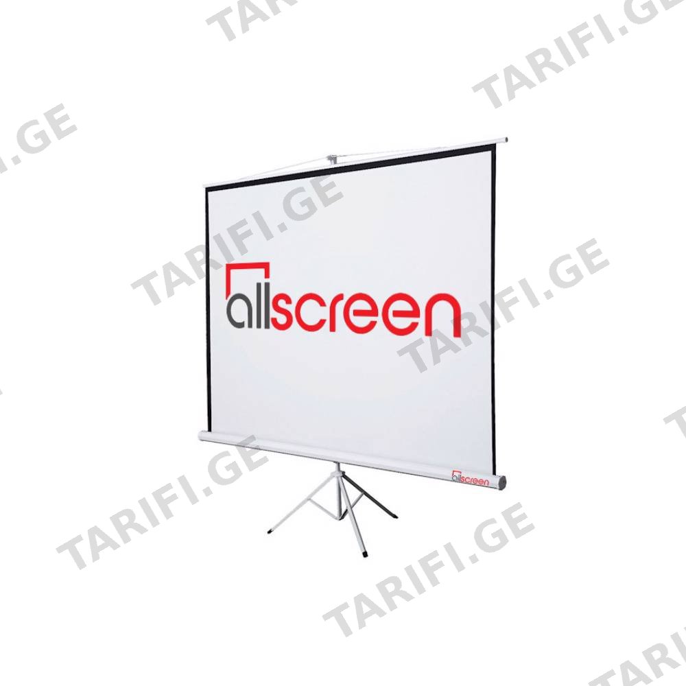პროექტორის ეკრანი ALLSCREEN TRIPOD PROJECTION SCREEN 160X160CM HD FABRIC 89 inch CTP-6363