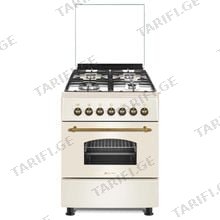 ALNEO 6080B CREAM WOK კრემისფერი გაზქურა