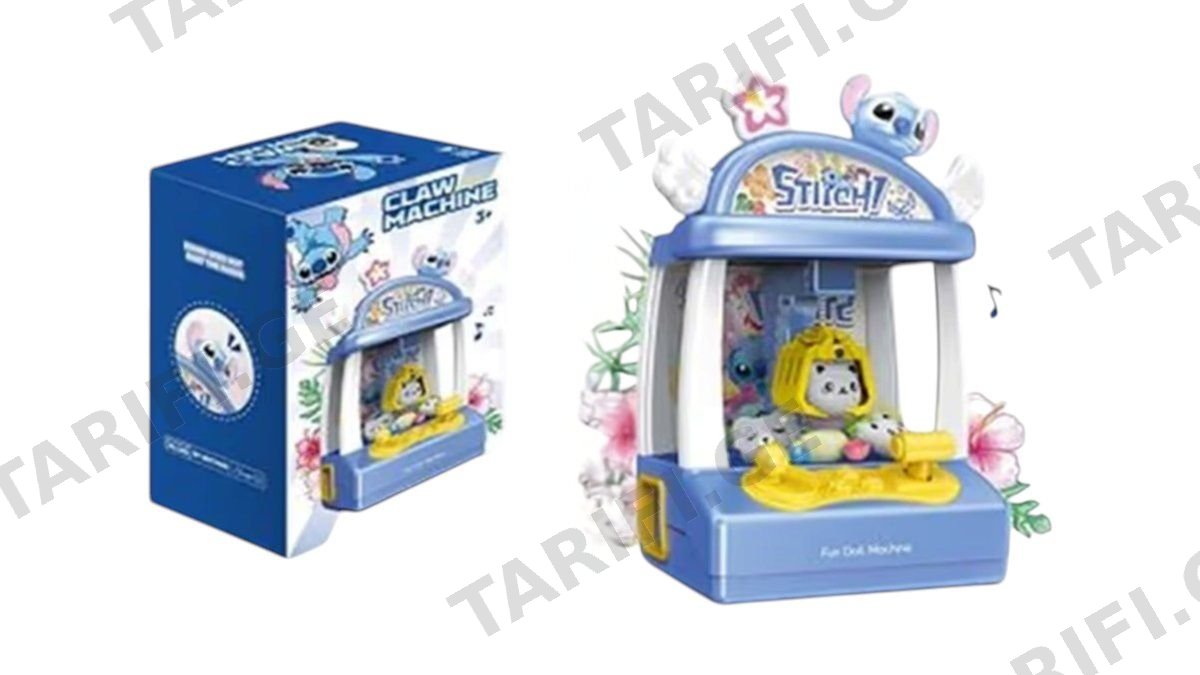 🧸 მინი სათამაშოების ამღები აპარატი (Claw Machine) – Stitch