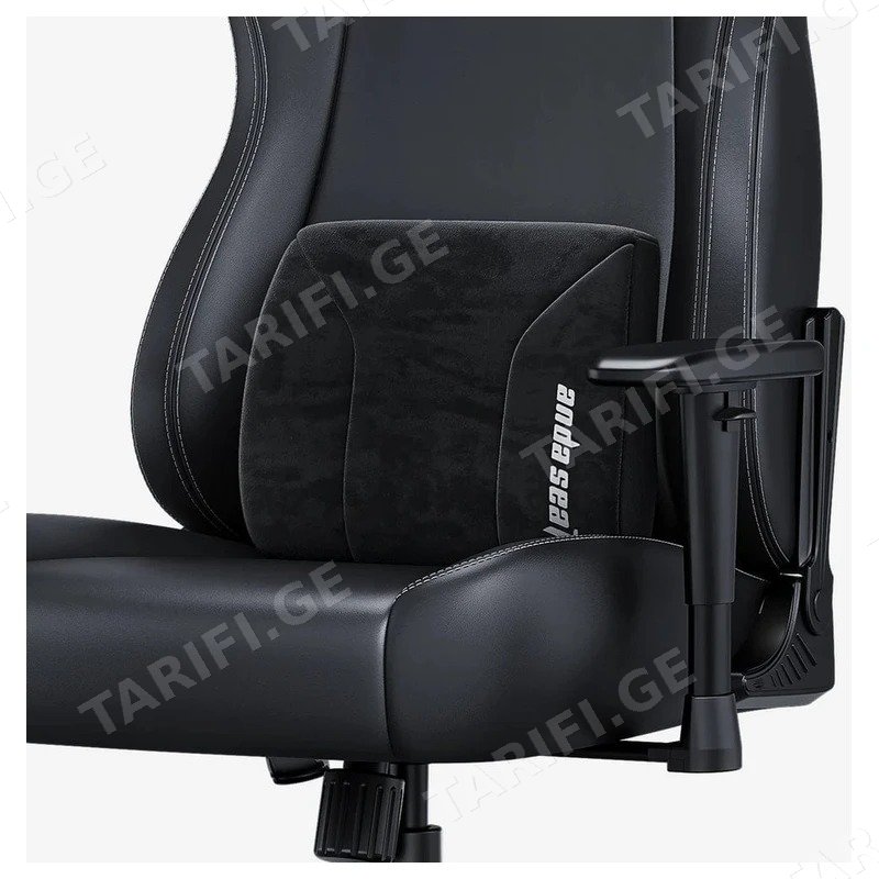 გეიმერული სავარძლის წელის ბალიში ANDASEAT NOVIS XL მეხსიერების ქაფით, შავი
