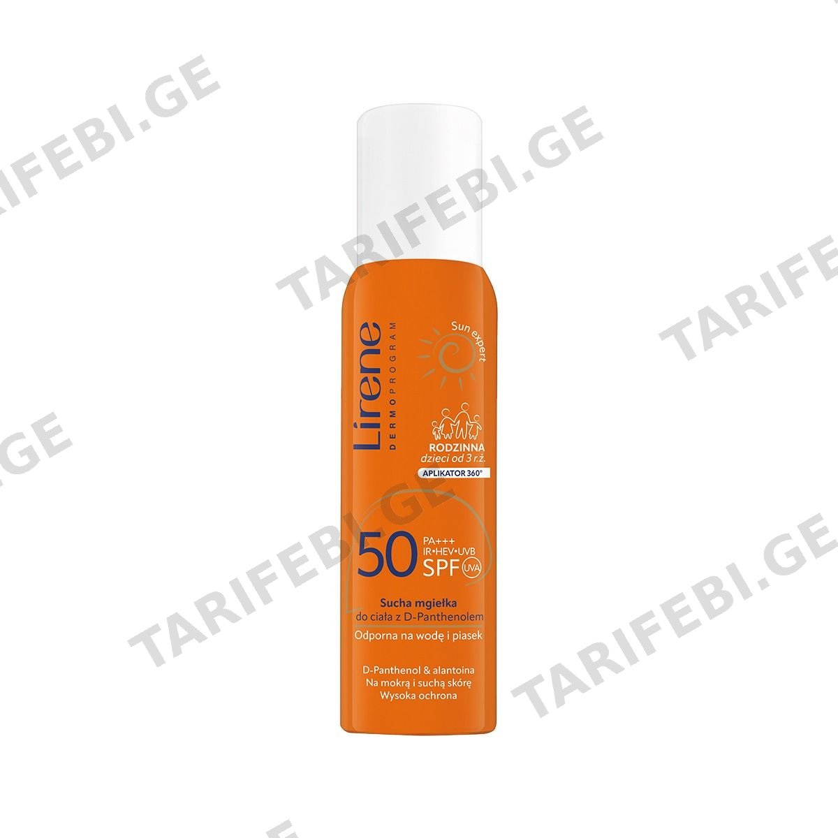 მისტი ტანის Panthenol SPF50+ 150მლ 1206 ლირენე - Lirene