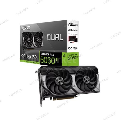 ვიდეობარათი - Asus RTX 5060 Ti 16 GB Dual Oc