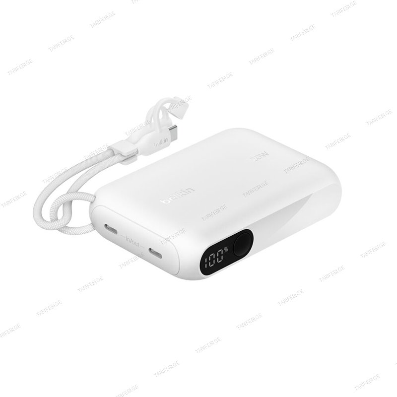 Belkin Power Bank 10000mAh With Display BPB027HQWH White