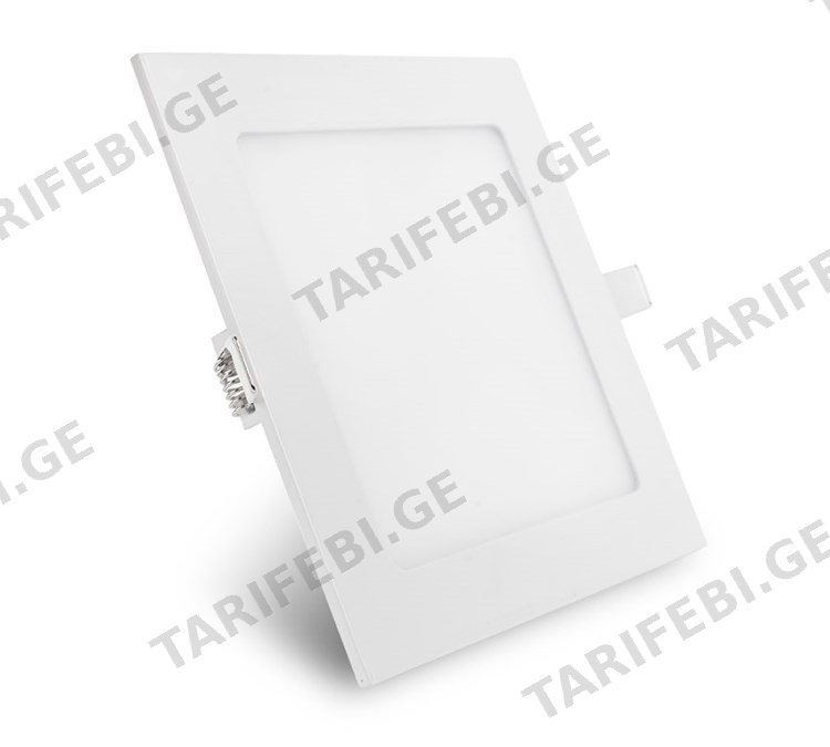 პანელი LED XG008 12W 3000K კვადრატი