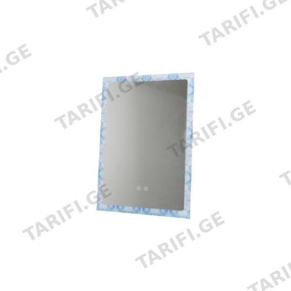 აბაზანის სარკე (THREE COLOR; LED განათებით 500x700mm) (E RECTANGLE-5)