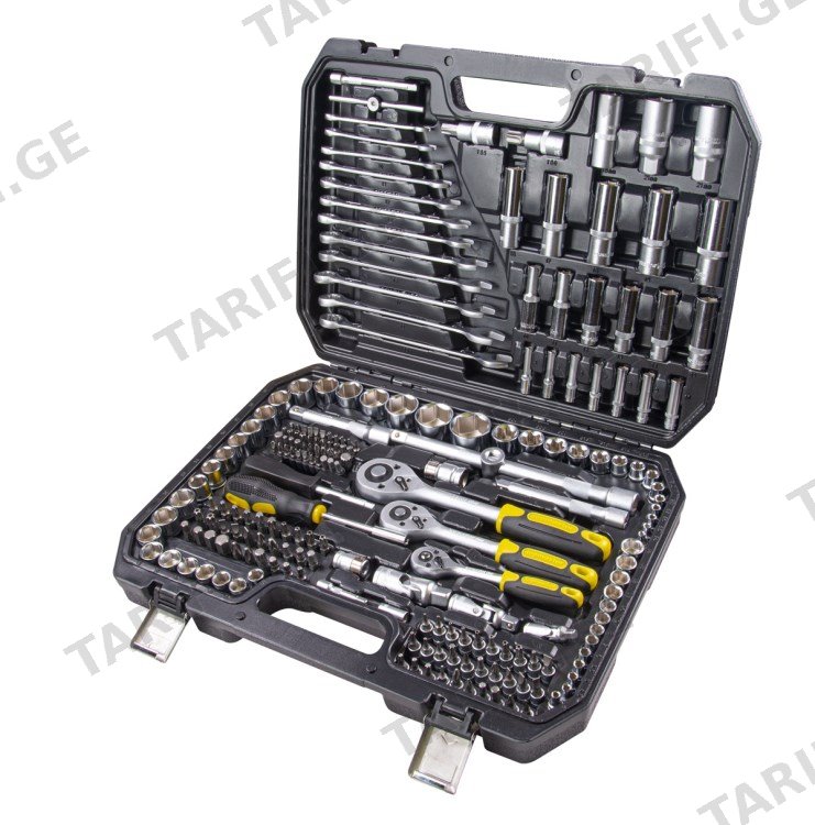 ნაკრები ბიტების და თავაკების Topmaster 339207 1/4" 3/8" 1/2" 216 ც