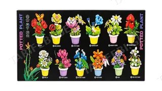 🌸 Potted Plant Surprise — ყვავილის ასაწყობი დეკორი 1ც (RANDOM )