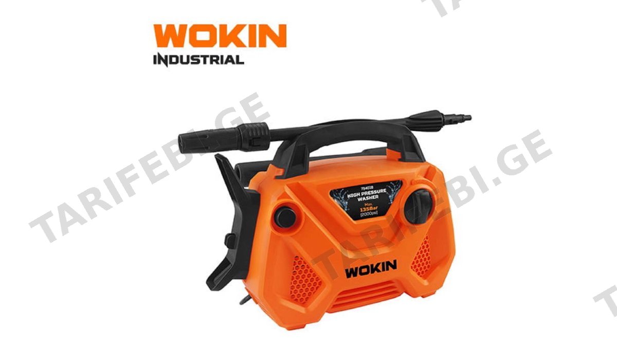 მაღალი წნევის სარეცხი აპარატი Wokin 794018, 1800W, High Pressure Washer (INDUSTRIAL), Orange