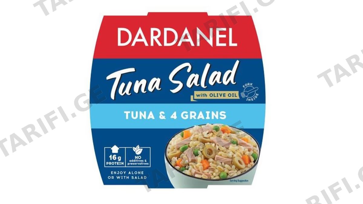 თევზის კონსერვი /Dardanel/ თინუსი 4 მარცვლით, 24*160გ