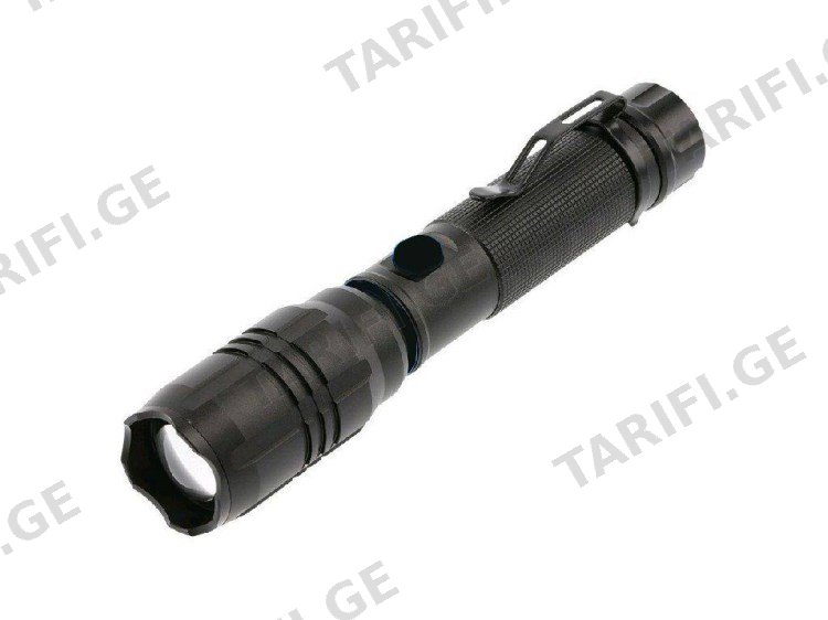 ფანარი GTV LED ჩაშენებული ბატარეით 2000mAh 8W 800lm 6400K IP20 შავი