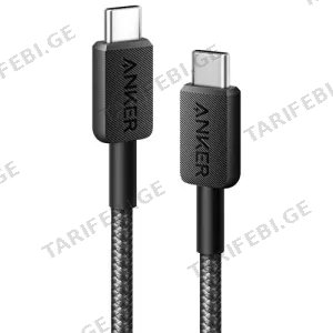 Anker 322 USB-C to USB-C 10ft Black A81F7G11